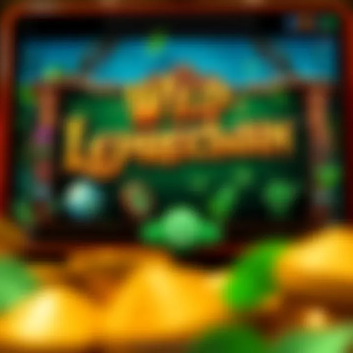 Screenshot of the Wild Leprechaun game interface showcasing its features