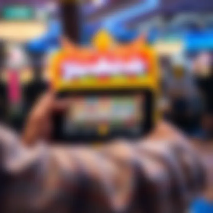 Player engaging with Yardbirds free slots on a digital device